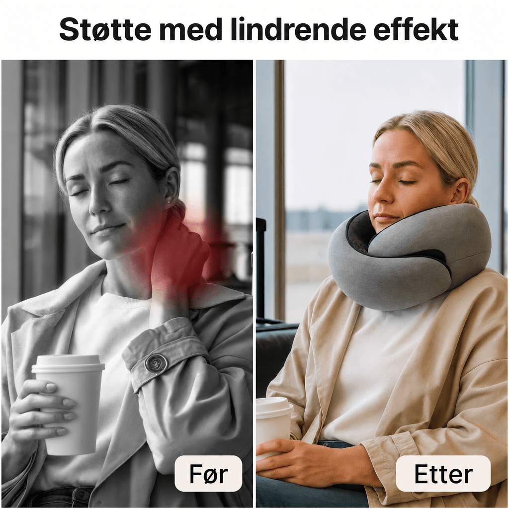 Reisepute i memoryskum – nakkestøtte for fly og bil - AVABeauty.no