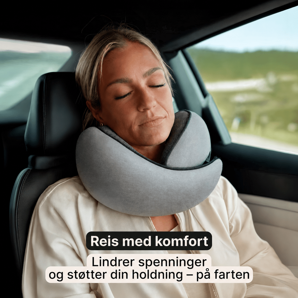 Reisepute i memoryskum – nakkestøtte for fly og bil - AVABeauty.no