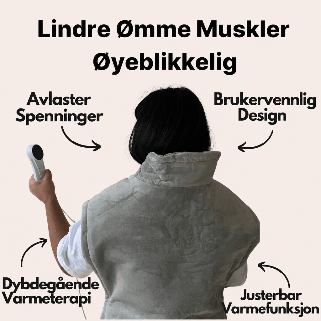 RelaxZone™ – Vektet varmepute for nakke, skuldre og rygg - AVABeauty.no