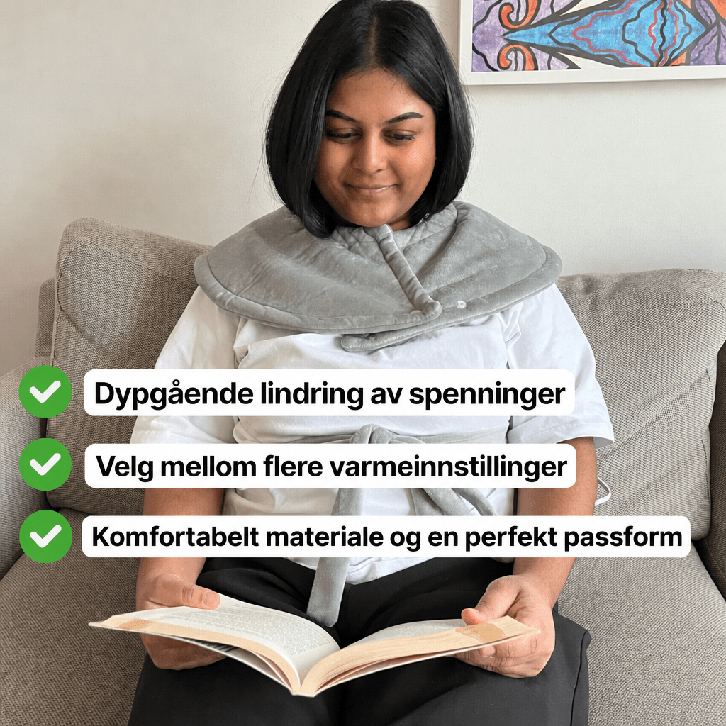 RelaxZone™ – Vektet varmepute for nakke, skuldre og rygg - AVABeauty.no