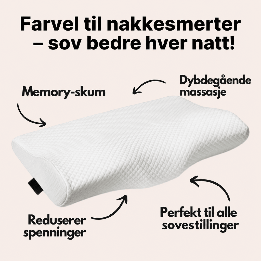 RestEasy Ergonomisk – Memory Foam Nakkepute - AVABeauty.no