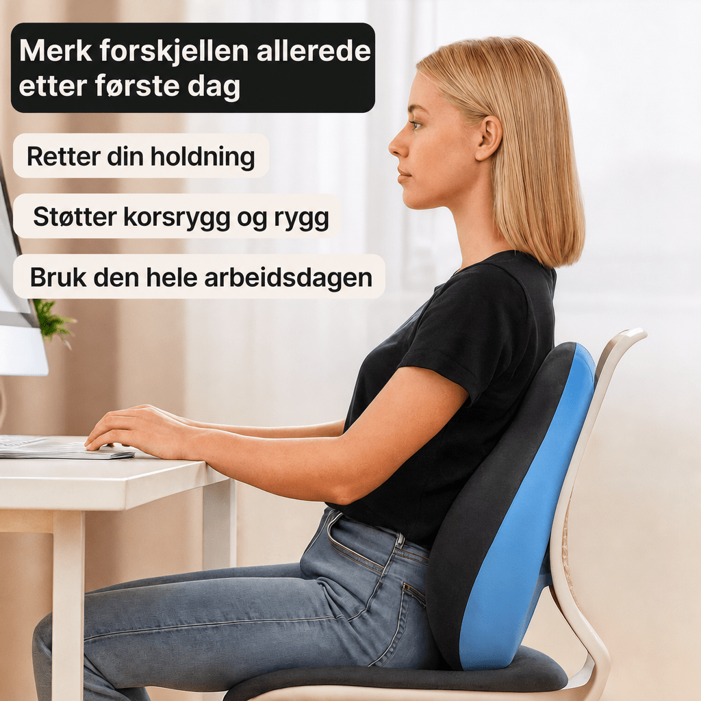 Ryggstøtte i memoryskum - AVABeauty.no