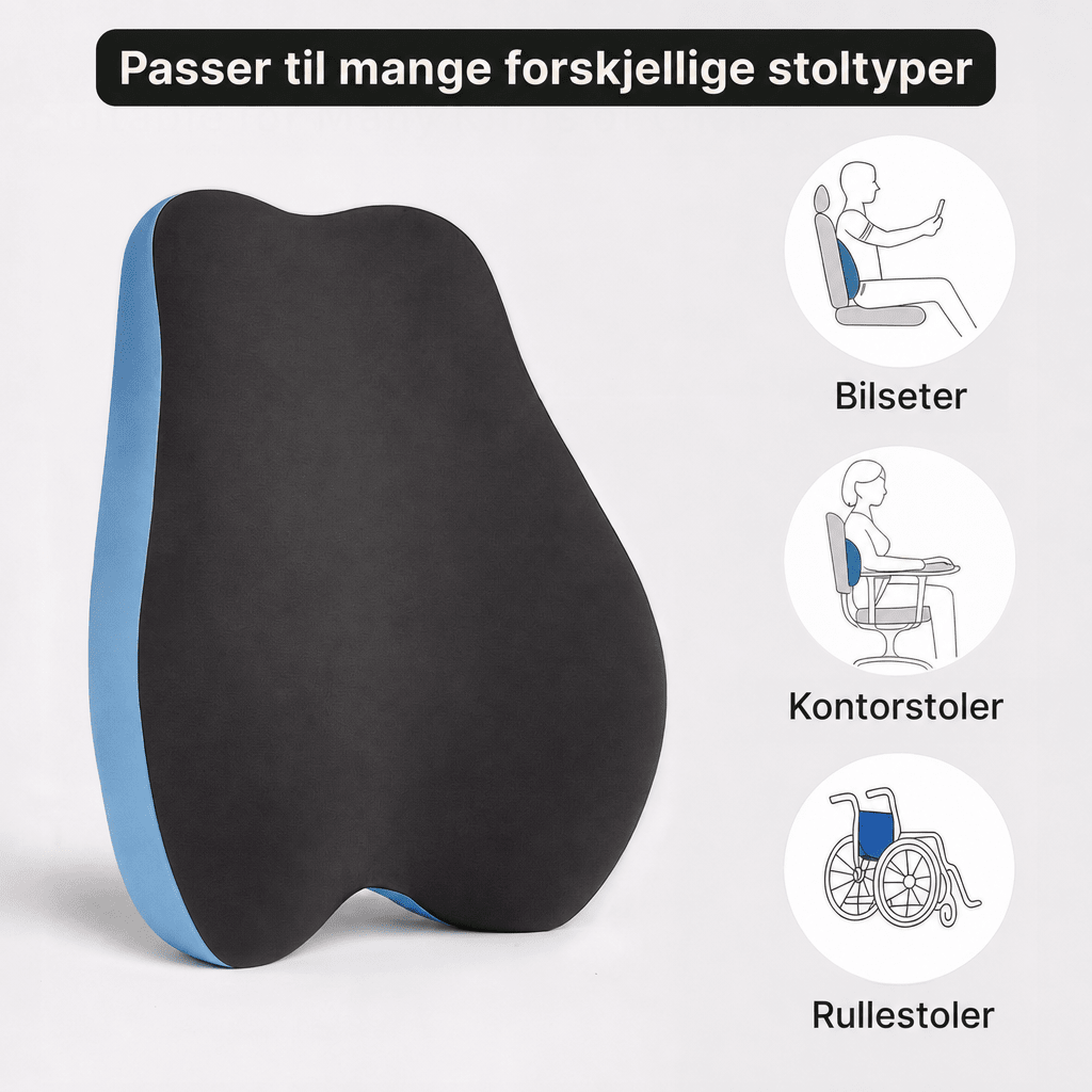 Ryggstøtte i memoryskum - AVABeauty.no