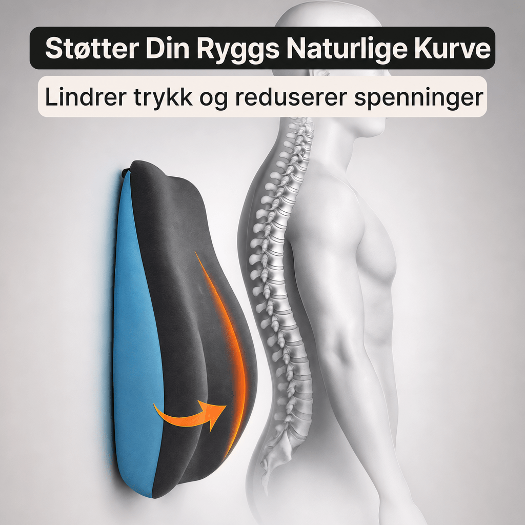Ryggstøtte i memoryskum - AVABeauty.no