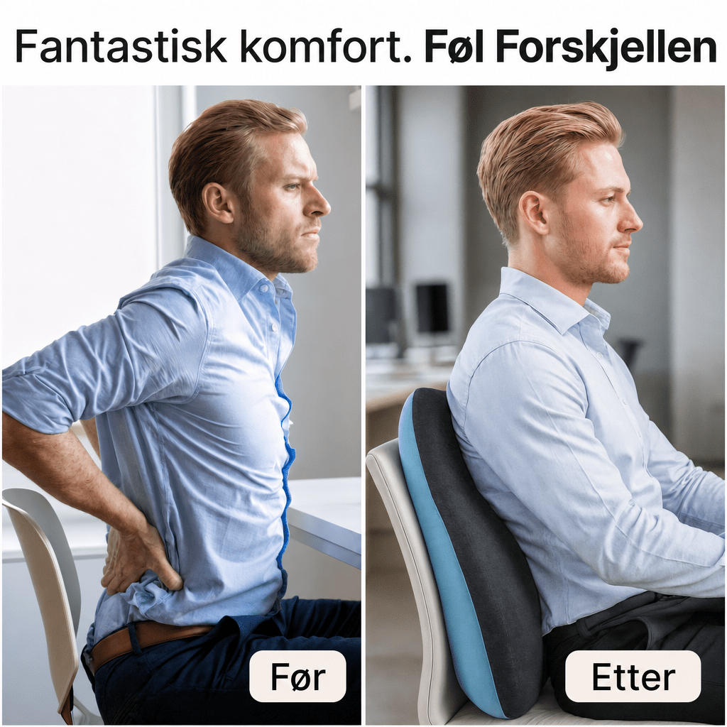 Ryggstøtte i memoryskum - AVABeauty.no