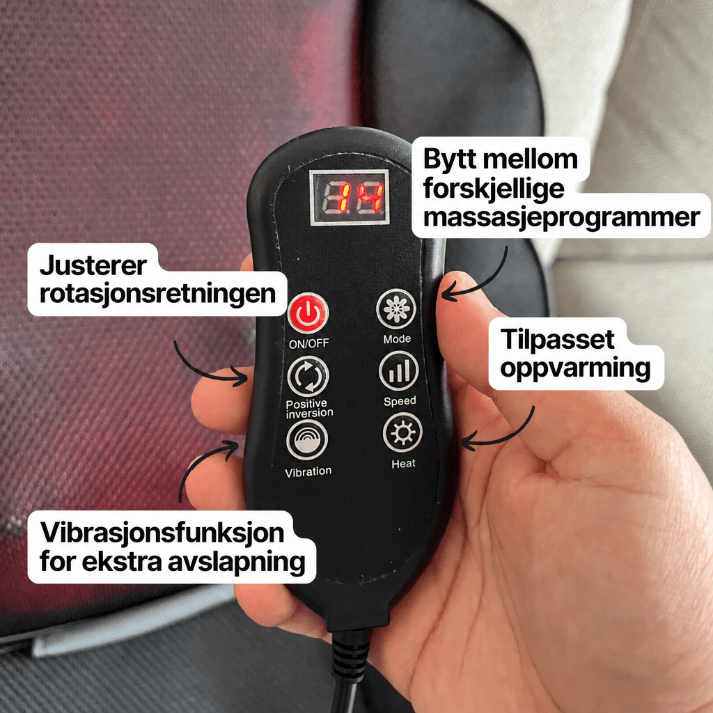 ShiatsuComfort+ – Elektrisk massasjestol med Shiatsu-funksjon - AVABeauty.no