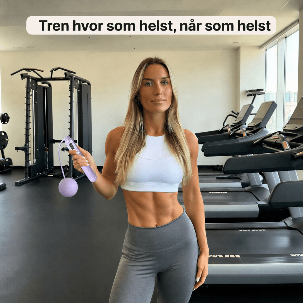 Sjippetau av ståltråd for voksne med to formål, vektbærende, intelligent telling, elektronisk, trådløst ball - sjippetau for sport - AVABeauty.no