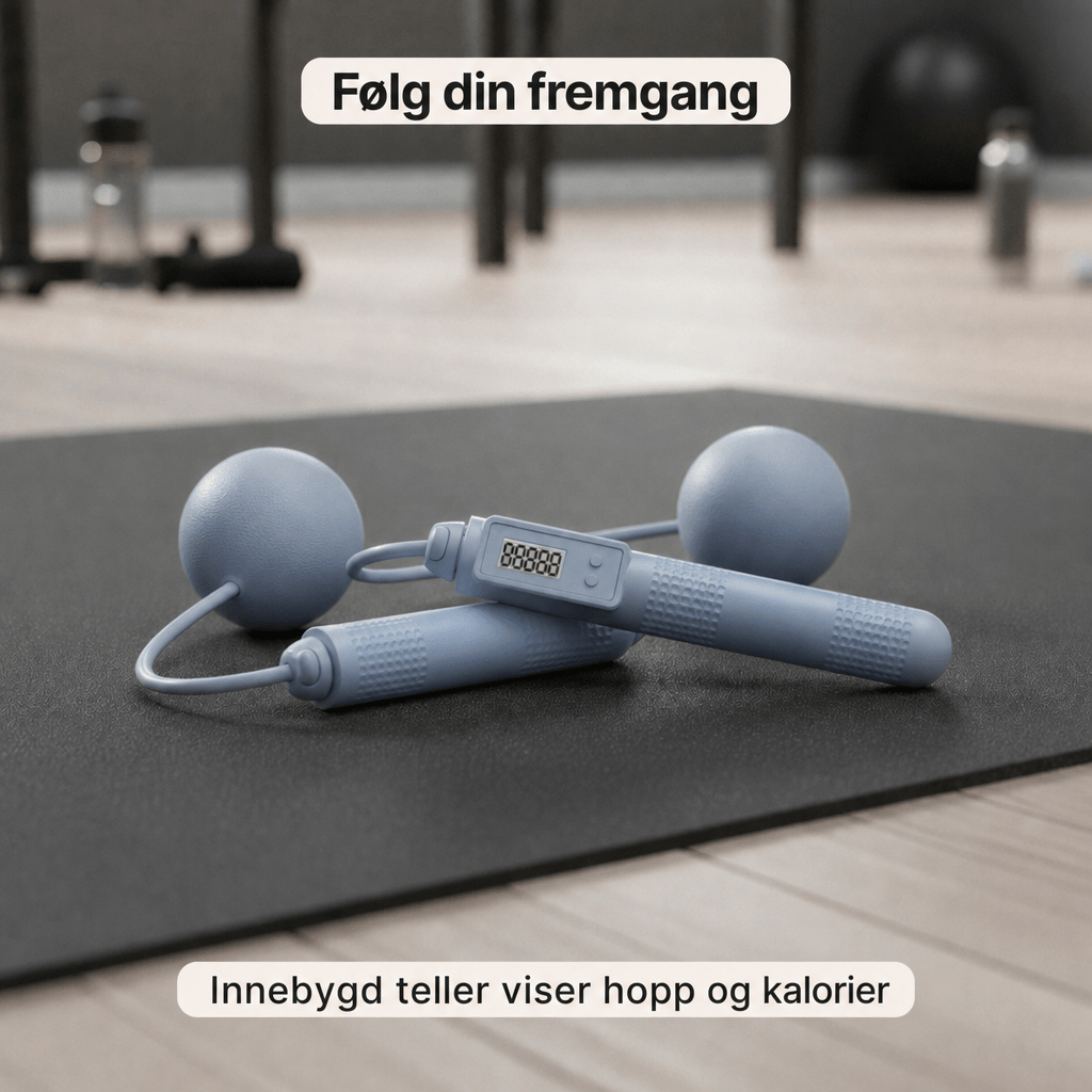 Sjippetau av ståltråd for voksne med to formål, vektbærende, intelligent telling, elektronisk, trådløst ball - sjippetau for sport - AVABeauty.no