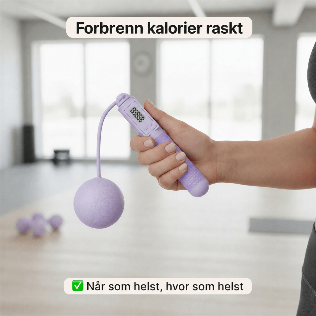 Sjippetau av ståltråd for voksne med to formål, vektbærende, intelligent telling, elektronisk, trådløst ball - sjippetau for sport - AVABeauty.no