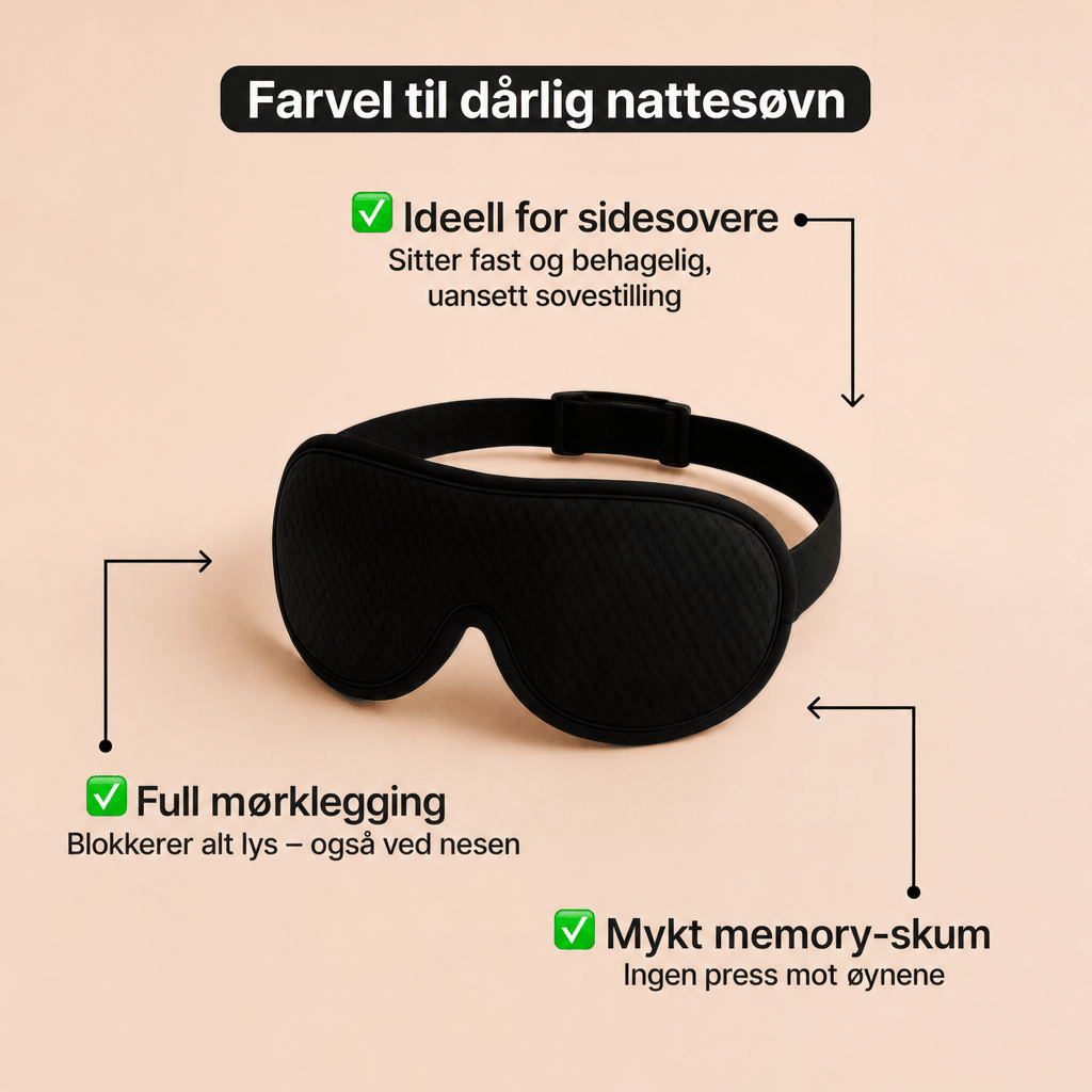 SleepMax – Sovemaske for mørklegging - AVABeauty.no