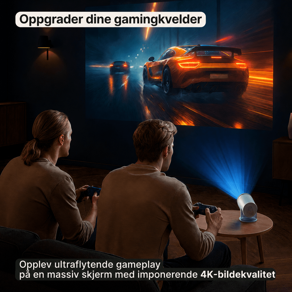 SmartProjektor – Bærbar projektor med 4K - AVABeauty.no