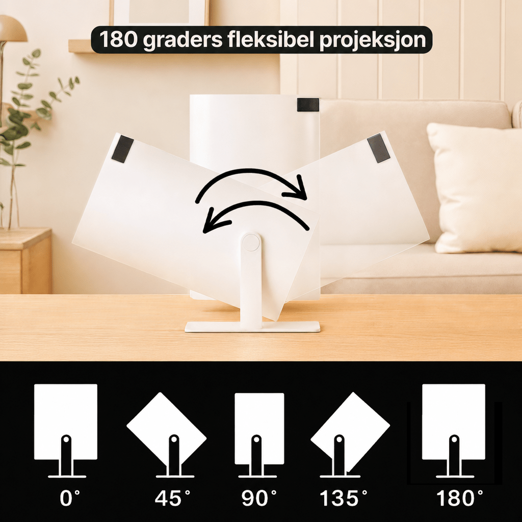 SmartProjektor – Bærbar projektor med 4K - AVABeauty.no