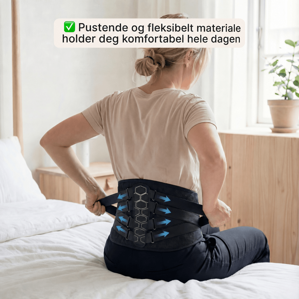 Taljestøtte – åndbart støttebelte for beskyttelse av lumbalvirvel, diskusprolaps, belte for menn og kvinner, midjeomkrets, magebelte, taljestøtte, sportspleie - AVABeauty.no