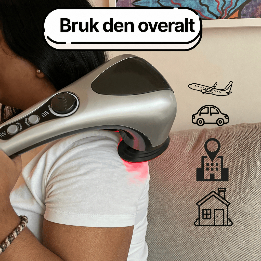 ThermaRelief Shiatsu - massasjeapparat - revitaliserer musklene dine og lindrer spenninger - AVABeauty.no
