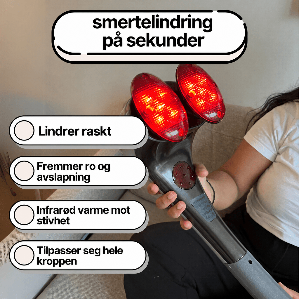 ThermaRelief Shiatsu - massasjeapparat - revitaliserer musklene dine og lindrer spenninger - AVABeauty.no