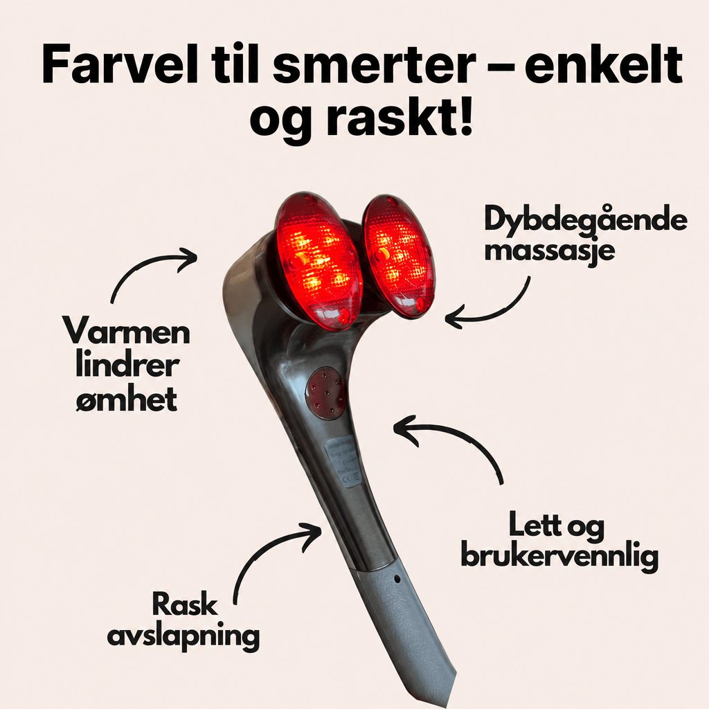 ThermaRelief Shiatsu - massasjeapparat - revitaliserer musklene dine og lindrer spenninger - AVABeauty.no