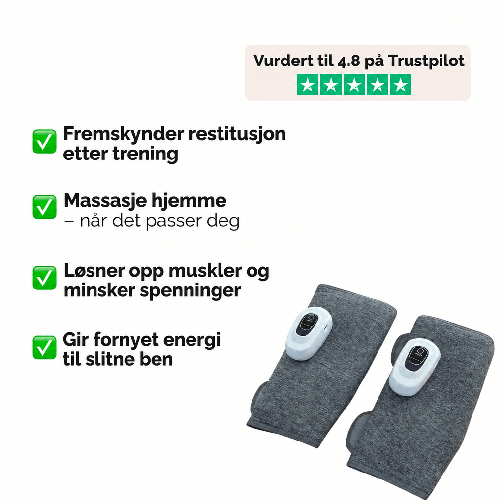 Trykkmassasje for ben og legger – Øker blodsirkulasjonen og lindrer ømhet - AVABeauty.no