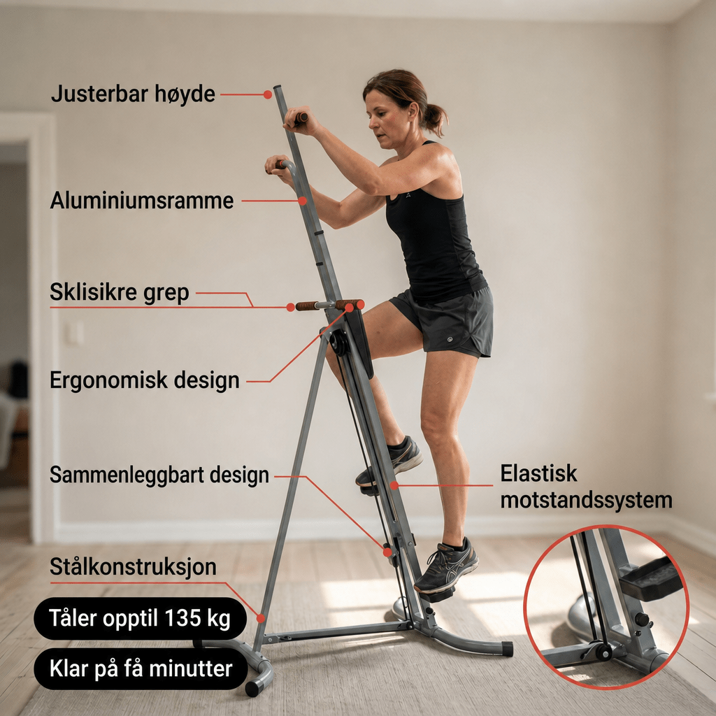 Vertikal klatremaskin – Treningsmaskin - AVABeauty.no