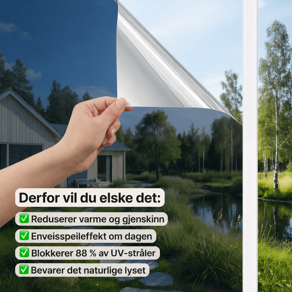 Vindusfolie – Solavskjerming og privatliv - AVABeauty.no